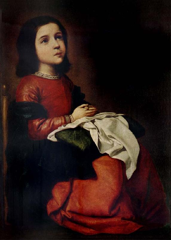 Francisco de Zurbaran The Adolescence of the Virgin Sweden oil painting art